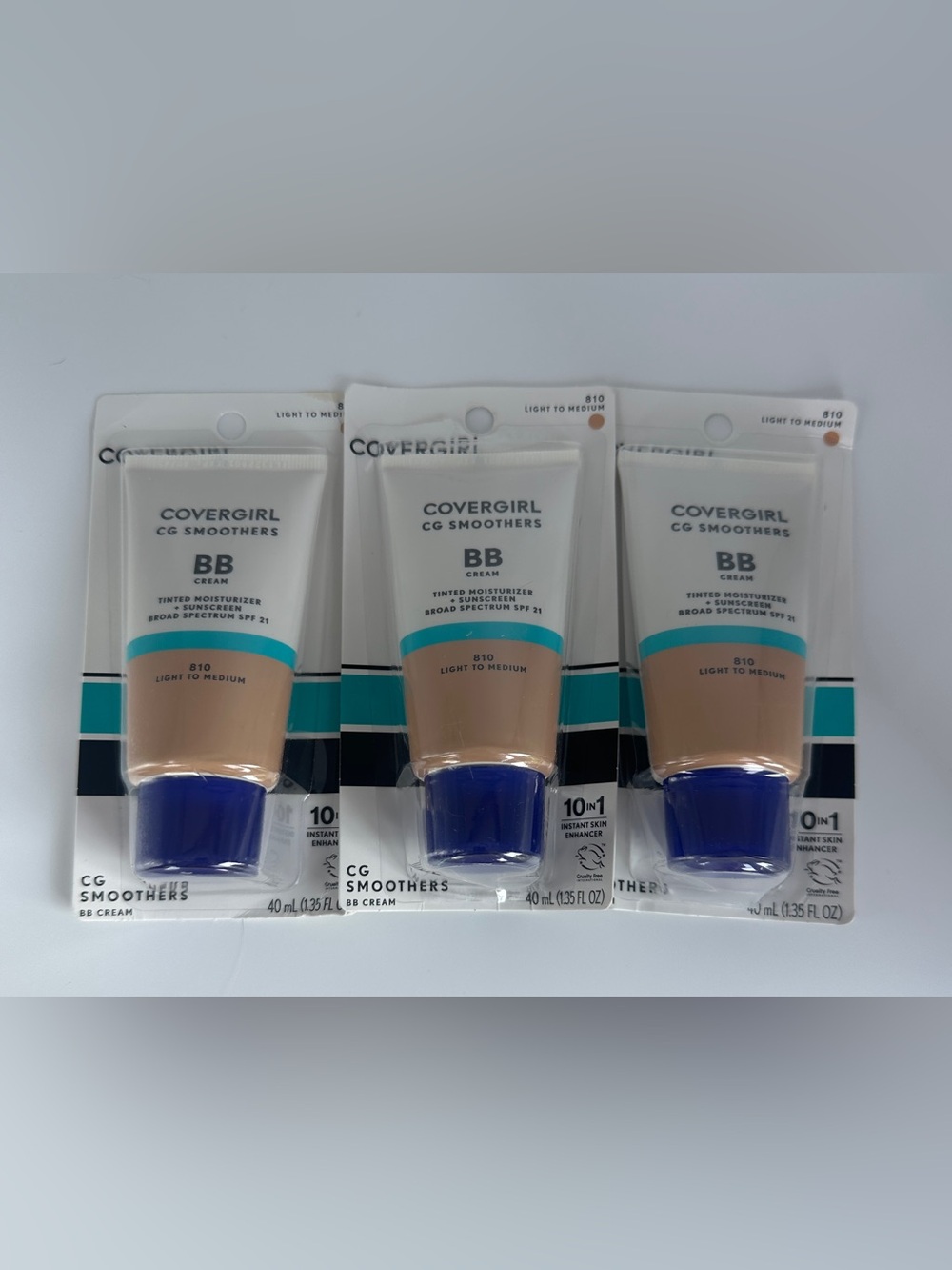 Lot of 3 Covergirl CG Smoothers BB Cream, Light to Medium